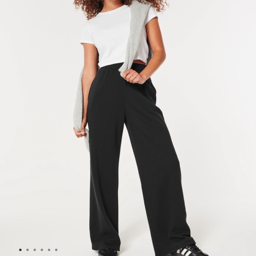 Hollister Black Wide-Leg Pants